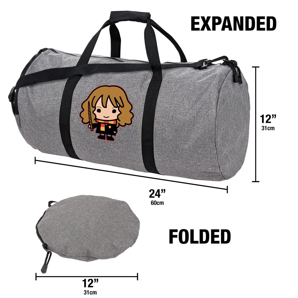 Harry Potter Cute Chibi Hermione Character Lightweight Duffel Bag for Sports and Gym Packable for Travel