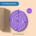 thumbnail image 7 of ABPETE Foot Massager Mat, Manual Massage Tool with Magnetic Therapy Acupressure Disc for Feet Relaxation, Foot Relieve Stress Treatment (Purple), 7 of 7
