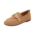 thumbnail image 2 of Willtoo Women's Loafer Shoes, Faux Suede Round Toe Slip On Casual Flat Shoes, Comfort Office Casual Daily Walking Dress Footwear Comfortable Lightweight Loafer, 2 of 5