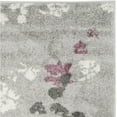 thumbnail image 3 of SAFAVIEH Adirondack Jermaine Floral Area Rug, Light Grey/Purple, 6' x 6' Square, 3 of 3