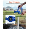 thumbnail image 5 of VEVOR Frost Free Outdoor Faucet, Freeze Proof Yard Hydrant Complete Head Assembly, with 1" NPT Galvanized Pipe Thread & 3/4" Hose Connection for Yard, Garden, Pasture Irrigation (Pipe Not Included), 5 of 9