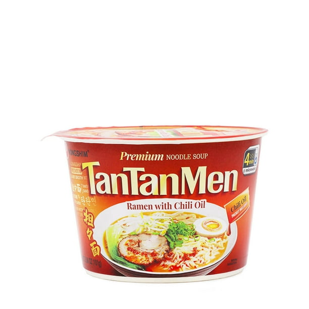 [Pack of 6] Nongshim Premium Noodle Soup Tantanmen Ramen with Chili Oil