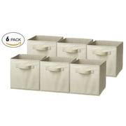luxehome home decorative foldable storage box set natural canvas set of 6 - Decorative Storage Boxes luxehome home decorative foldable storage box set natural canvas set of 6 - Decorative Storage Boxes