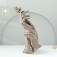 thumbnail image 6 of Statue Hand-Held Rose Desktop Modern Living Room Study Home Decoration Resin Sculpture Figurines Birthday Ornament Wedding Gift Rose Sandstone, 6 of 7