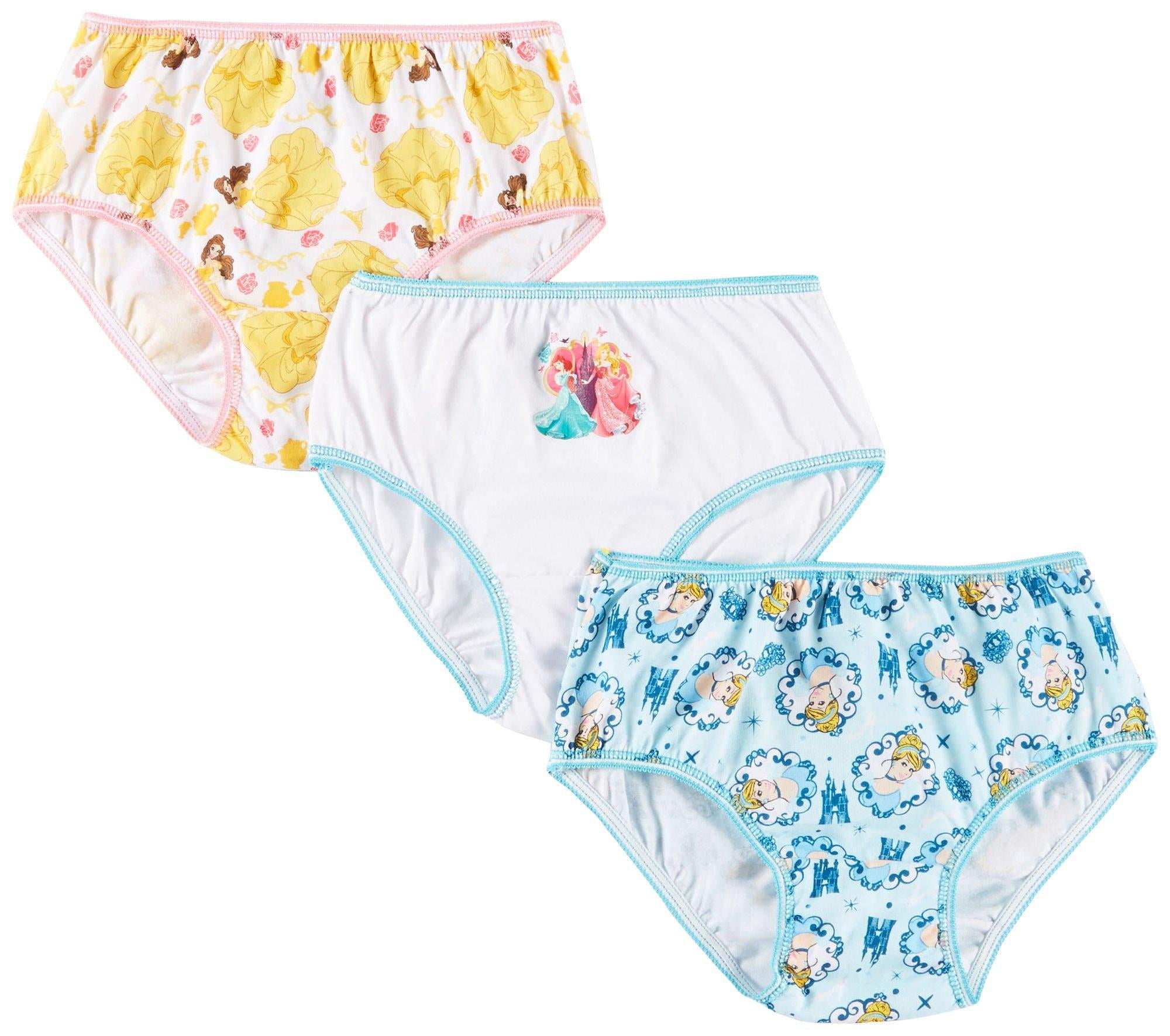 Disney Princess Girls 3-pk. Brief Panties 4 White multi 