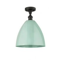 Innovations Lighting - Plymouth Dome - 1 Light Semi-Flush Mount In Industrial