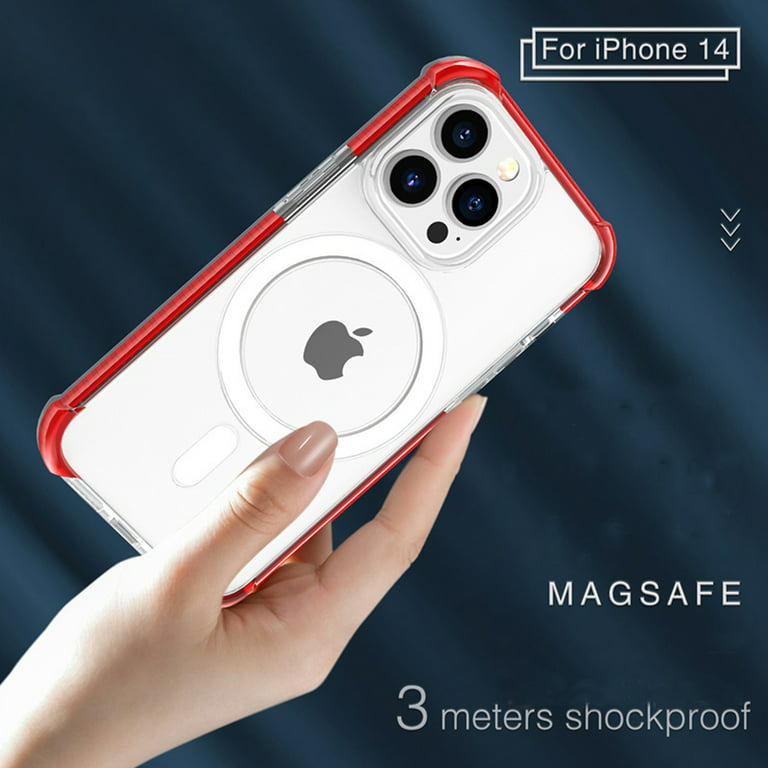 for iPhone 11 Case Magnetic [Support Magsafe Charger] Wireless Anti-Scratch  Shockproof Clear Four Corner Cushion Durable Anti-Dropping Cover for