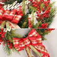 thumbnail image 3 of Corona de pared, corona navideña, corona navideña roja artificial, decoraciones navideñas, instalación sin esfuerzo, 3 of 9