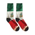 thumbnail image 4 of Men's Mexico-Flag- Print Novelty Athletic Socks Women's Digital Printing Funky Patterned Crew Socks, 4 of 7