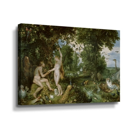 Red Eden Art - ArtWall Pieter Bruegel The Garden Of Eden With The Fall Of Man Wall Art