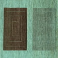 thumbnail image 1 of Ahgly Company Indoor Square Abstract Light Blue Modern Area Rugs, 5' Square, 1 of 4