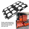thumbnail image 3 of Mounting Plate, Metal Base for Tool Storage and Organization System, with High Strength Iron Material, Supports 100 Lbs for Packout Toolboxes Replacement, 3 of 7