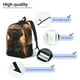 thumbnail image 3 of Disketp Lake Meditating Elephant print Canvas Backpack Lightweight Travel Daypack Student Rucksack Laptop Backpack-Small, 3 of 5