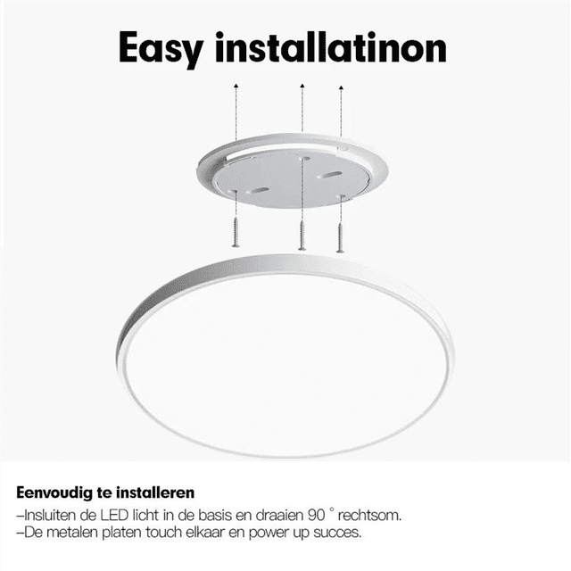 12 Inch LED Flush Mount Ceiling Light Fixture 24W Flat Modern Round Lighting Fixture for Kitchens,Stairwells, Bedrooms C