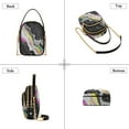 thumbnail image 3 of FORMRS Crossbody Bag for Women Quilted Travel Shoulder Cell Phone Purse with Chain Strap Handbag, Colorful White, 3 of 7