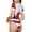 USA Canada Flag, variant on Vegan Fruit Carrot Womens One Piece Swimsuits Modest Tummy Control Bathing Suits Lace Up Slimming Swim Suit-Large