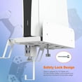 thumbnail image 4 of PS5 Game Console Wall Mount Bracket - Organizer for PS5 Wireless Controller/Headset, Includes Type-C Cable, 4 of 9