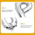 thumbnail image 3 of LOVEVER Party Balloons for Decor Prom Letters Arch Kit Bride Silver, 3 of 8