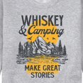 thumbnail image 3 of Instant Message - Whiskey And Camping Stories - Men's Crew Neck Fleece Pullover, 3 of 6