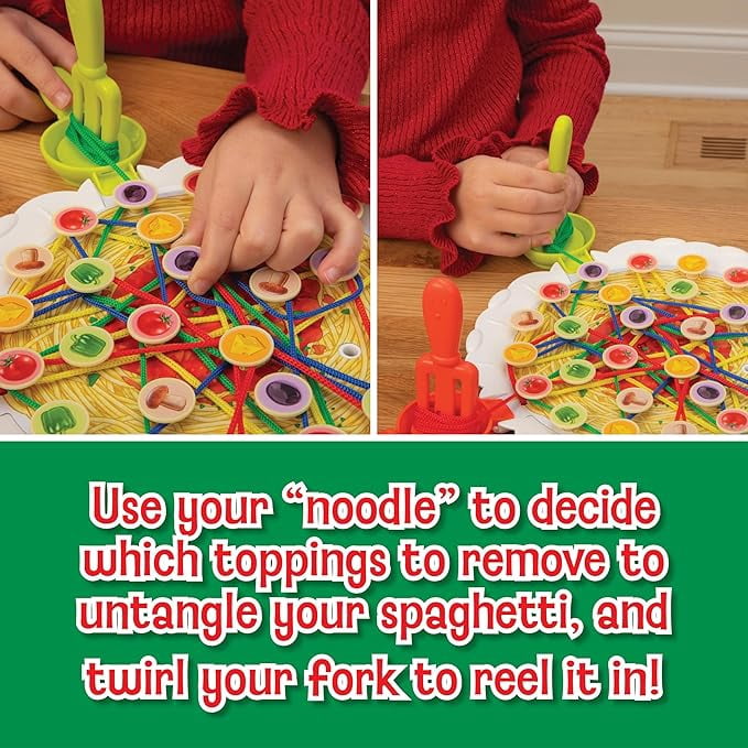 Ready Set Spaghetti Board Game – Kids Games, Family Game, Multi-Player, Board Games for Family Night, Preschool Toys, Hand-Eye-Coordination Game, Ages 6+