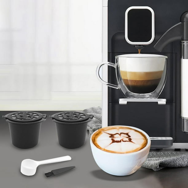 Cápsulas de para , con relleno de , hace que Cápsulas de Taza Coffeeware para Cafe Cocina Regalos para Estilo A Negro perfecl Cápsulas reutilizables