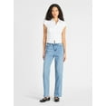 thumbnail image 2 of No Boundaries High-Rise Straight Leg Jeans, 30" Inseam, Women’s, 2 of 5