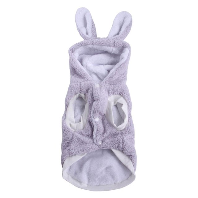 Ropa de mascotas con capucha Sunnimix Invierno Peluche caliente para perros Bichon pequeño S