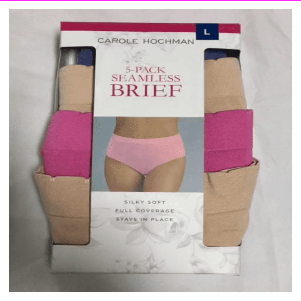 Carole Hochman Silky soft and Full coverage 5-Pack Brief L/Fashion