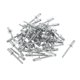 thumbnail image 1 of 50 Pcs Remaches ciegos de gran brida de extremo abierto 6.4mm Diámetro de agarre 12mm Longitud de agarre 11mm Diámetro de brida Tono plateado Hierro Aluminio, 1 of 1