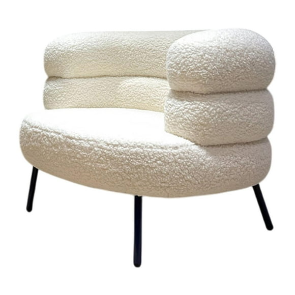 simhoa Accent Chair Barrel Arm Chair Lazy Couch recliner Sofa Decor Lounge Couch Single Sofa Corner Sofa for Dorm Living Room Office