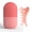 pink, variant on 2pcs Facial Ice Roller & Gua Sha Set, Silicone Ice Mold for Face, Multifunctional Scalp Face Massage Tool, Reusable Silicone Resin Facial Ice Cube Tool