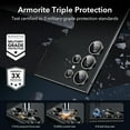 thumbnail image 5 of ShellTech Camera Lens Protector Compatible with Samsung Galaxy S24 Ultra, Scratch-Resistant Ultra-Thin Tempered Glass with Aluminum Edge, Set of 5,Silver, 5 of 6