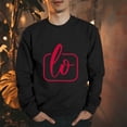 thumbnail image 3 of guisaled Couples Sweatshirts Matching Girlfriend Boyfriend Cute Valentines Day s Couple Anniversary Comfort Crewneck Sweatshirt, 3 of 5