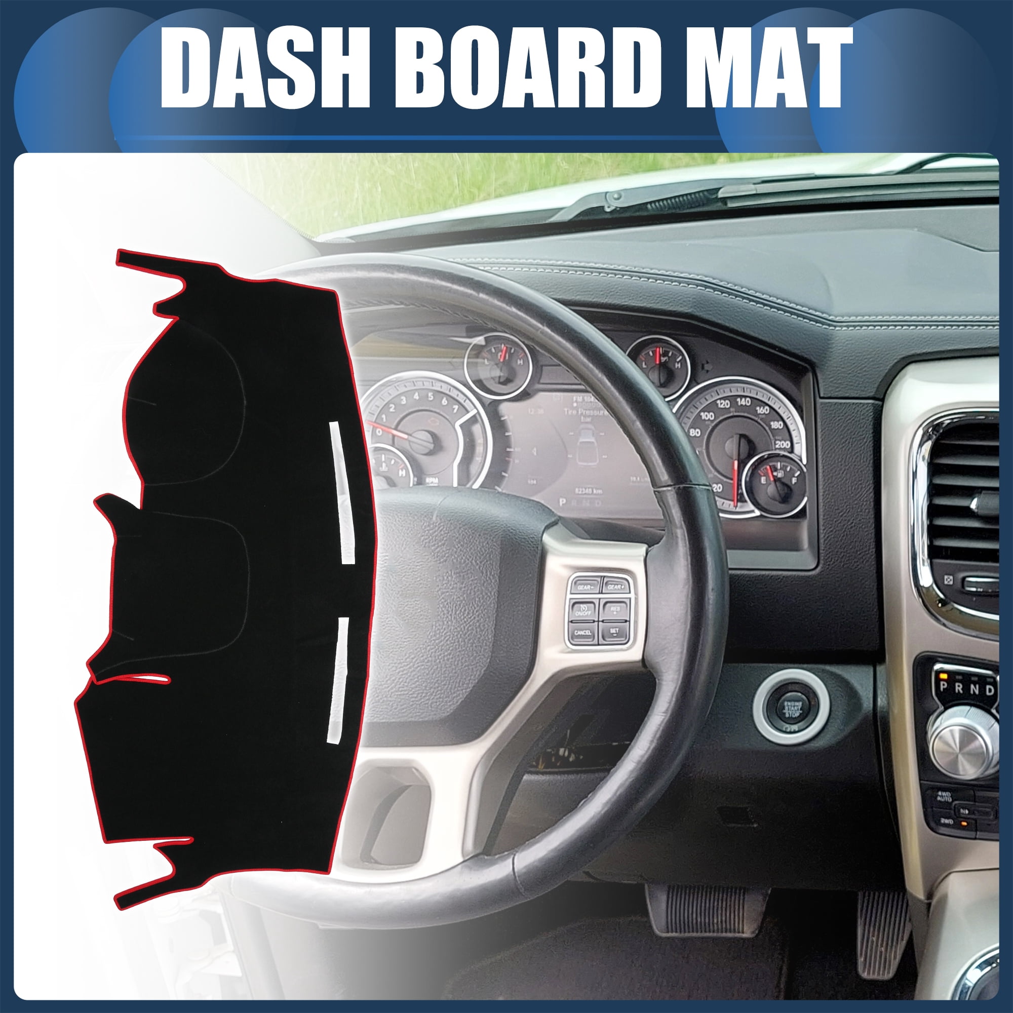Unique Bargains Dash Cover Dashboard Carpet Mat for Dodge Grand Caravan 2011 2020