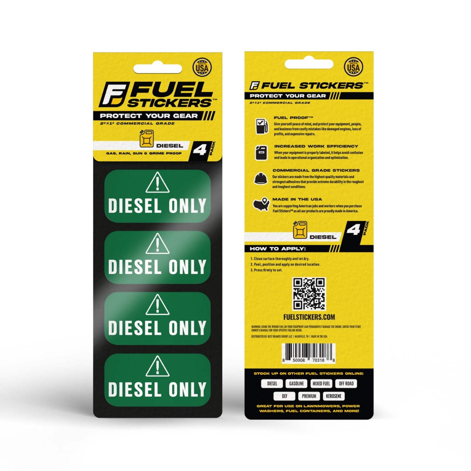 Pesticide Sticker | Pump Sprayer Labels by Fuel Stickers | 2x6 | 2 Pack