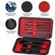 thumbnail image 3 of Glamne Set de manicura Kit de cortaúñas Herramientas profesionales para el cuidado de uñas de acero inoxidable con estuche de viaje de cuero 10 en 1 negro, 3 of 5