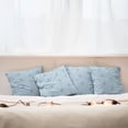 thumbnail image 4 of Ambesonne Blue Throw Pillow Cover 4 Pack, Blooming Romance, 20", Blue, 4 of 5