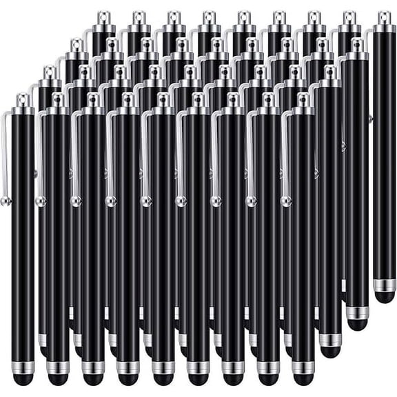 36 Pcs Stylus Pen for Universal Capacitive Touch Screens Devices, Stylus Pen Compatible with Tablet for Classroom Travel Olders Friendly(Black)