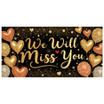thumbnail image 3 of Decorative Glitter Balloons Farewell Banner Gold Hearts Champagne Celebration Banner for Retirement Party Goodbye Event Indoor Decoration, 3 of 8