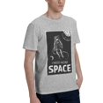 thumbnail image 2 of Bingfone I Need More Space Men'S Loose Fit Short-Sleeve Pocket T-Shirt, 2 of 7