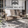 thumbnail image 4 of Porchgate Amish Heavy Duty 800 Lb Roll Comfort Treated Porch Swing W/Ropes (4 Foot, Warm Walnut Stain), 4 of 4