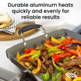 thumbnail image 5 of GoodCook Ceramic Nonstick Double Griddle, 18 in x 11 in (45.7 cm x 27.9 cm), Black, 5 of 11