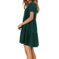 thumbnail image 3 of Fantaslook Summer Dresses for Women V Neck Casual Loose Flowy Swing Shift Dress, 3 of 6