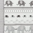 thumbnail image 6 of Sweet Jojo Designs Boho Elephant Grey White Crib Bedding Set 3 Piece Set, 6 of 6