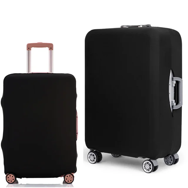 2022 New Luggage Cover Protective Suitcase Trolley Dust-proof Cover 18 To 28inch Gold Pattern Elastic Travel Protective Case Black L