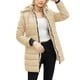 thumbnail image 1 of Gibobby Abrigos para mujer, Chamarra para mujer chamarra ligera para parka acolchada chamarra casual para mujer(Beige,XG), 1 of 5