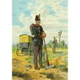 thumbnail image 2 of Franz Gerasch 11x14 Black Ornate Wood Framed Double Matted Museum Art Print Titled: Soldier 9, 2 of 5