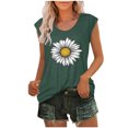 thumbnail image 1 of Birdeem Womens Cap Sleeve Tops Summer Tank Top Casual Basic Tees Shirts Loose Blouses, 1 of 12