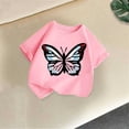thumbnail image 4 of Favoffer Big Kid Kids T-Shirt Summer Butterfly Print Crewneck Short Sleeve Casual Outerwear Top Soft Comfortable Basic Wear Daily Home Outdoor Vacation Sizes 2-14Y, 4 of 5