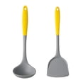 thumbnail image 1 of Juego de utensilios de cocina, herramientas de cocina antiadherentes resistentes al calor, incluye 2 piezas, material de gel de sílice duradero., 1 of 5